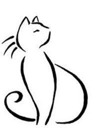Will help you to draw some. Simple Black And White Cat Drawings Novocom Top
