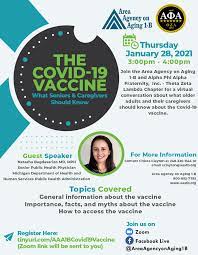 Covid 19 Vaccine Webinar For Seniors And Caregivers Aaa1b