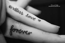 But sometimes saying 'i love you' just isn't enough… so how else should you express the deep love you have? Endless Love Forever Finger Tattoos