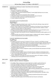 Resume to 3 alta vita box 1000 greensburg pa 15601… job title assistant property manager job description summary the assistant property manager is. Facility Maintenance Manager Resume Samples Velvet Jobs