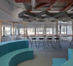 Autex Interior Acoustics Frontier And Cube Design Axis Cundall Birmingham Uk Colour Flatiron Fa Modern Office Space Daycare Design Modern Office