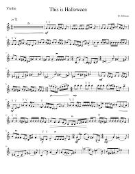 Try our unlimited sheet music subscription plan for free. The Nightmare Before Christmas 1 This Is Halloween Violin I Mscz Sheet Music For Violin Solo Musescore Com