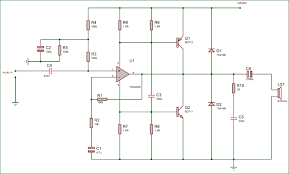To make the stereo channel amplifier, build the similar amplifier circuit… 40 Watt Audio Amplifier Circuit Diagram Using Tda2040 And Transistor Pair