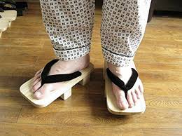 Japanese Geta Sandals Cosplay Sandals Wooden Sandals