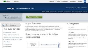 A finalidade do projeto é ampliar o acesso à educação de nível superior para a. Bolsas Remanescentes Prouni Segundo Semestre 2019