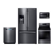 Samsung Electric Kitchen Appliance Package Black Stainless Steel Kitchen Appliance Packages Samsung Kitchen Kitchen Electrical Appliances