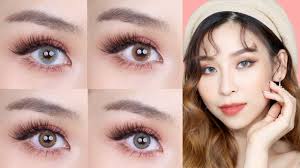 Spherical gp lenses can correct nearsightedness, farsightedness, and astigmatism. My Go To Korean Colored Contacts Tina Yong Youtube