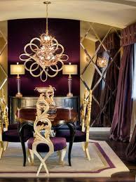 Luxury Interior Design Dining Room Colors Purple Dining Room Gold Dining Room