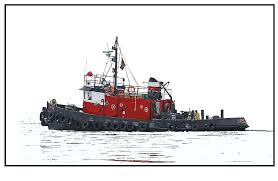 Tug Mr Kane Toronto Vector Sujets De Peinture Peinture Marine Bateaux
