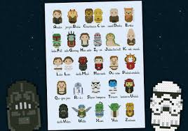 Charts, patterns and everything needlepoint. Star Wars Alphabet Sampler Digital Cross Stitch Pattern