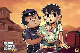 This Doraemon X Grand Theft Auto Visualization Will Ruin Your Childhood Doraemon Grand Theft Auto Artwork Grand Theft Auto