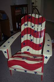 Items Similar To Patriotic Adirondack Chair On Etsy Adirondack Chairs Painted Painted Chairs Art Chair