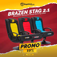 This sound chair is compatible with all major gaming consoles, televisions and smart phones. Boysstuff Co Uk On Twitter Brazen Stag 2 1 Bluetooth Surround Sound Gaming Chair 10 Discount Of Original Price 149 95 Gaming Gamergirl Gamedev Https T Co Uug6wukvir