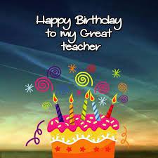 Download Awesome Of Happy Birthday Teacher Image Tarjetas De Cumpleanos Tarjetas Fondos De Cumpleanos