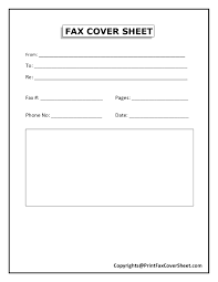 Free Blank Printable Fax Cover Sheet Template Pdf Word Fax Cover Sheet Template