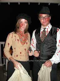 1980s couple costume whether you lived through the 80s, were born in the 80s , or are a millennial that missed the decade entirely, we're pretty sure that everyone is in agreement that it is a decade that is renowned for its wild looks, zany. Coolest Zombie Bonnie And Clyde Couple Costume