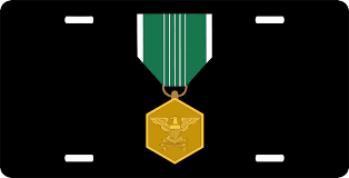 To help you maintain the correct order of precedence for your military awards, dorothy's military medals store has compiled this chart that places medals in the proper order. Army Commendation Medal License Plate