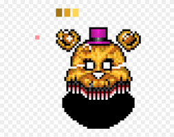 Maybe you would like to learn more about one of these? Nightmare Golden Freddy Nightmare Fredbear Pixel Art Hd Png Download 690x610 6440548 Pngfind