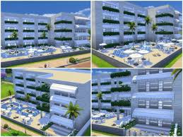 Fsdesign S Newcrest Resort Spa Hotel Sims House The Sims 4 Lots Sims 4 Houses
