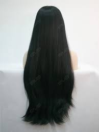 Comb the wig when wear it;2. 30 Long Kimk Inspired Black Yaki Straight Synthetic Lace Front Wig All Synthetic Wigs Evahair