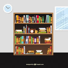 Download Books On The Shelves In Cartoon Style For Free Cartoon Styles Vector Free Shelves