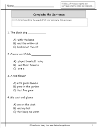Completethesentence Jpg 1275 1650 Writing Sentences Worksheets Types Of Sentences Worksheet Kindergarten Reading Worksheets