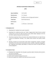 Rpp Penjaskes Smp K13
