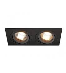 inbouw armatuur 2 spots kantelbaar zwart lampen spotjes inbouw verlichting spotjes