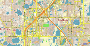 In the google drive pdf viewer i could not find any annotating options. Orlando Florida Us Pdf Vector Map City Plan Metro Area Low Detailed For Small Print Size