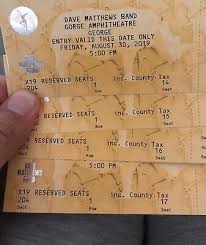 Dave Matthews Band 11 29 18 2 Tickets At Madison Square