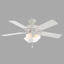 The ceiling fan can specially design for interior use only. Hunter Studio Series 52 In Indoor White Ceiling Fan With Light 53062 The Home Depot