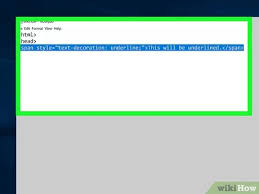 New text decoration properties allow us to change the color or skip over glyph descenders. How To Underline Text In Html With Pictures Wikihow