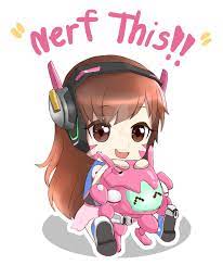 Chibi D Va From Overwatch By Fuuryoku Yokku Chibi Overwatch Overwatch Wallpapers Chibi