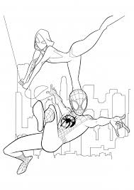 Spider man and the prowler by wieringo on deviantart spiderman. Miles Morales And Gwen Stacy Coloring Pages Spider Man Into The Spider Verse Coloring Pages Colorings Cc