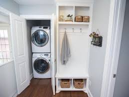 If i took the folding door off, i think i could squeeze beside the set to reach the back and replace the hoses, but i still need to slide it out from the. 15 Clever Ways To Hide A Washing Machine Dryer In Your Home