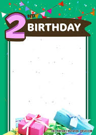 Our designers have created a lot of stunning templates and top quality elements to customize! Free Printable 2nd Birthday Invitation Templates 2nd Birthday Invitations Birthday Invitation Templates Free Printable Birthday Invitations