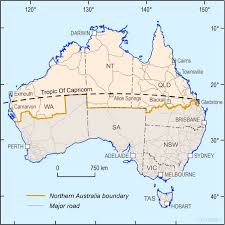 Which is the only country through which both the equator and the tropic of capricorn pass? Map Of Australia Tropic Of Capricorn Australia Moment