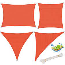 Made with durable hdpe fabric. Sun Shade Sail Breathable Hdpe Sunscreen Awning Canopy For Outdoor Garden Patio Yard Party Uv Block Terracotta Woltu Eu