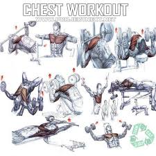 chest workout plan healthy fitness core arm training