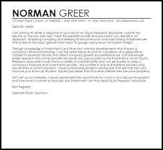 Check spelling or type a new query. Equity Research Associate Cover Letter Sample Cover Letter Templates Examples