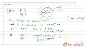 Modulus for water are given in table 2.1. Compute The Bulk Modulus Of Water From The Following Data Initial Volume 100 0 Litre Youtube
