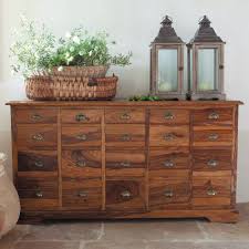 Cajonera De Madera Maciza De Palo Rosa An 162 Cm Luberon Mobili Da Arredamento Scaffalature Arredamento
