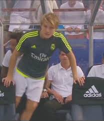 Animated images on a transparent and opaque background. Miracle Madrid Martin Odegaard After The Game