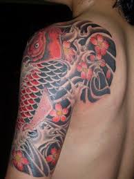 Black And Red Japanese Sleeve Tattoo Chiang Mai Ink Japanese Tattoos Half Sleeve Tattoo Sleeve Tattoos