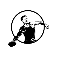 The following list should help you choose a suitable discus: Discus Throw Or Disc Throw Track And Field Event Athlete Throwing Heavy Disc Retro Black And White 1917564 Vector Art At Vecteezy