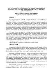 Esfuerzo y deformación de volumen: Pdf Justificacion De La Continuidad En El Trabajo De Estiramiento Muscular Para La Consecucion De Mejoras En Los Indices De Amplitud Articular