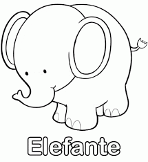 Juegos infantiles para educación inicial y primaria. Dibujos Faciles De Elefantes Para Pintar Colorear Imagenes