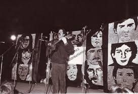 Juan fuentes rojas, rodriguista, tenía 18 años cuando cayó junto a mauricio cancino, abatidos por carabineros, en la comuna de cerro navia, el día 14 de diciembre de 1991. Acto Hermanos Vergara Toledo Archivo Fortin Mapocho