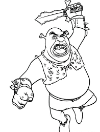 Nowadays, i advocate shrek coloring pages free for you, this content is related with minecraft free printable crossword puzzles. Orge Shrek Fighting Coloring Page Free Printable Coloring Pages For Kids
