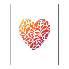 Schablonen vorlagen zum ausdrucken kostenlos einzigartig vorlage. Viva Decor Universal Schablone Din A5 Paisley Herz Kreativ Depot